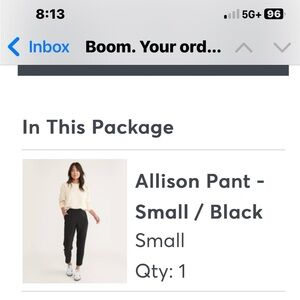 Black Allison Pants - Small